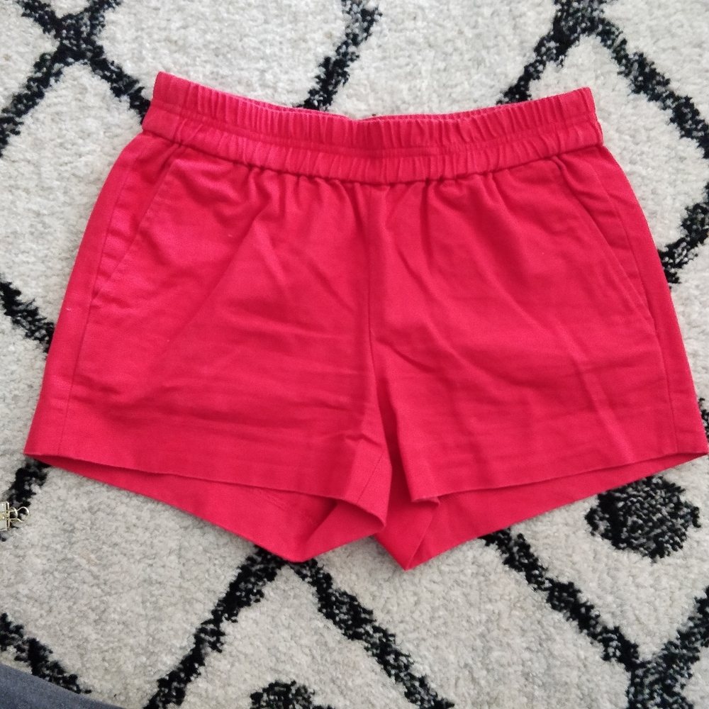 PULL ON RED SHORTS